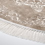 Conceptum Alfombra Lujosa Beige y Blanco 160 x 160 cm